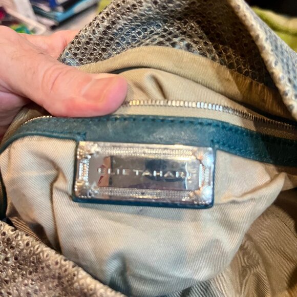 Vintage Elie Tahari crocodile leather slouch bag - Picture 6 of 6